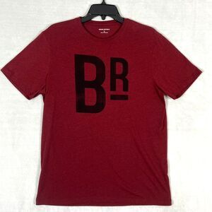 Banana Republic Men’s Graphic Tee Medium Maroon BR Logo T‑Shirt